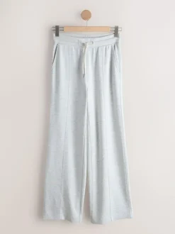 Next Black/Grey Jersey Wide Leg Joggers 2 Pack New