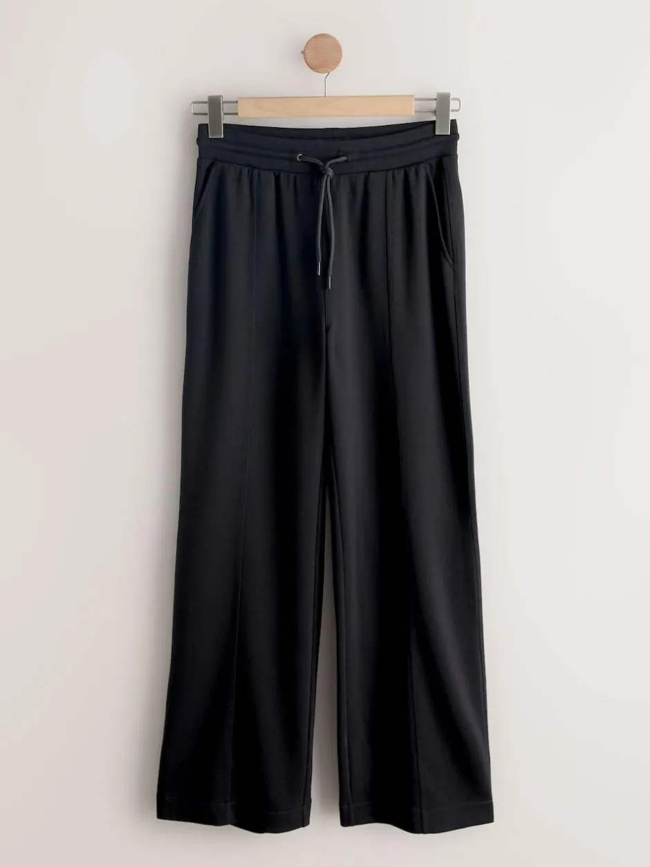 Next Black/Grey Jersey Wide Leg Joggers 2 Pack New