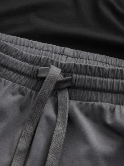 Next Black/Grey Long Sleeve Cuffed 100% Cotton Pyjamas Outlet