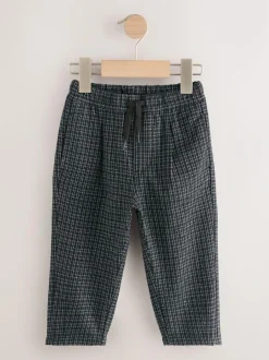 Next Pull On Smart Trousers (3mths-7yrs) Black/Grey Clearance