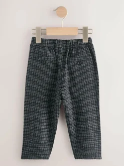 Next Pull On Smart Trousers (3mths-7yrs) Black/Grey Clearance