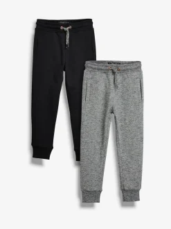 Next Black/Grey Slim Fit Joggers 2 Pack (3-16yrs) Sale