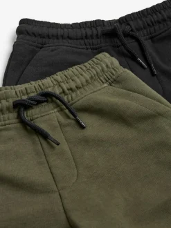 Next Basic Shorts (3-16yrs) Black/Khaki Green Hot