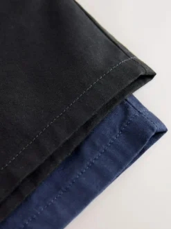 Next 2 Pack Shorts (3-16yrs) Black/Navy Outlet