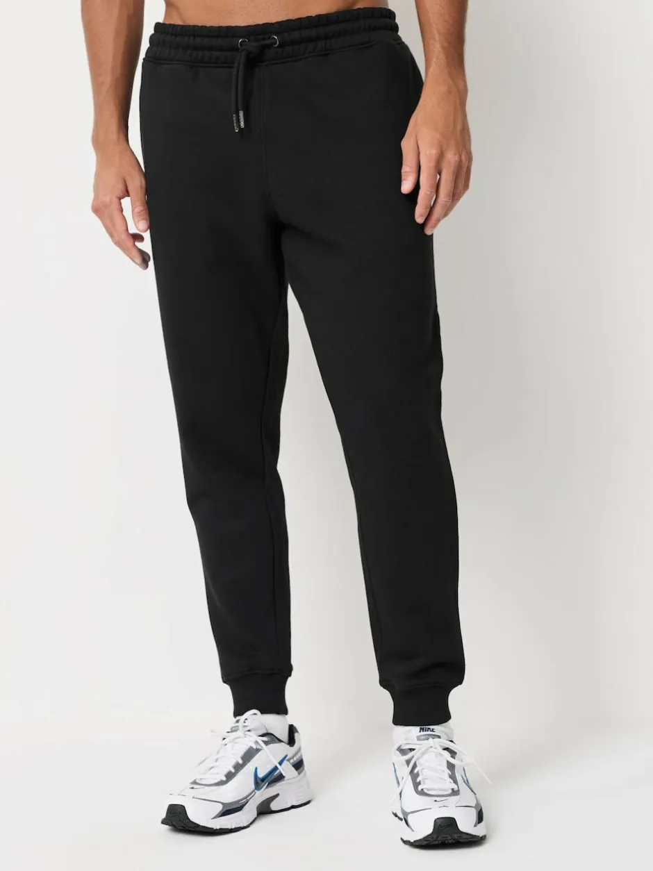 Next Slim Fit Cotton Rich Jersey Joggers 3 Pack Black/Navy Blue/Grey Online