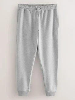 Next Slim Fit Cotton Rich Jersey Joggers 3 Pack Black/Navy Blue/Grey Online