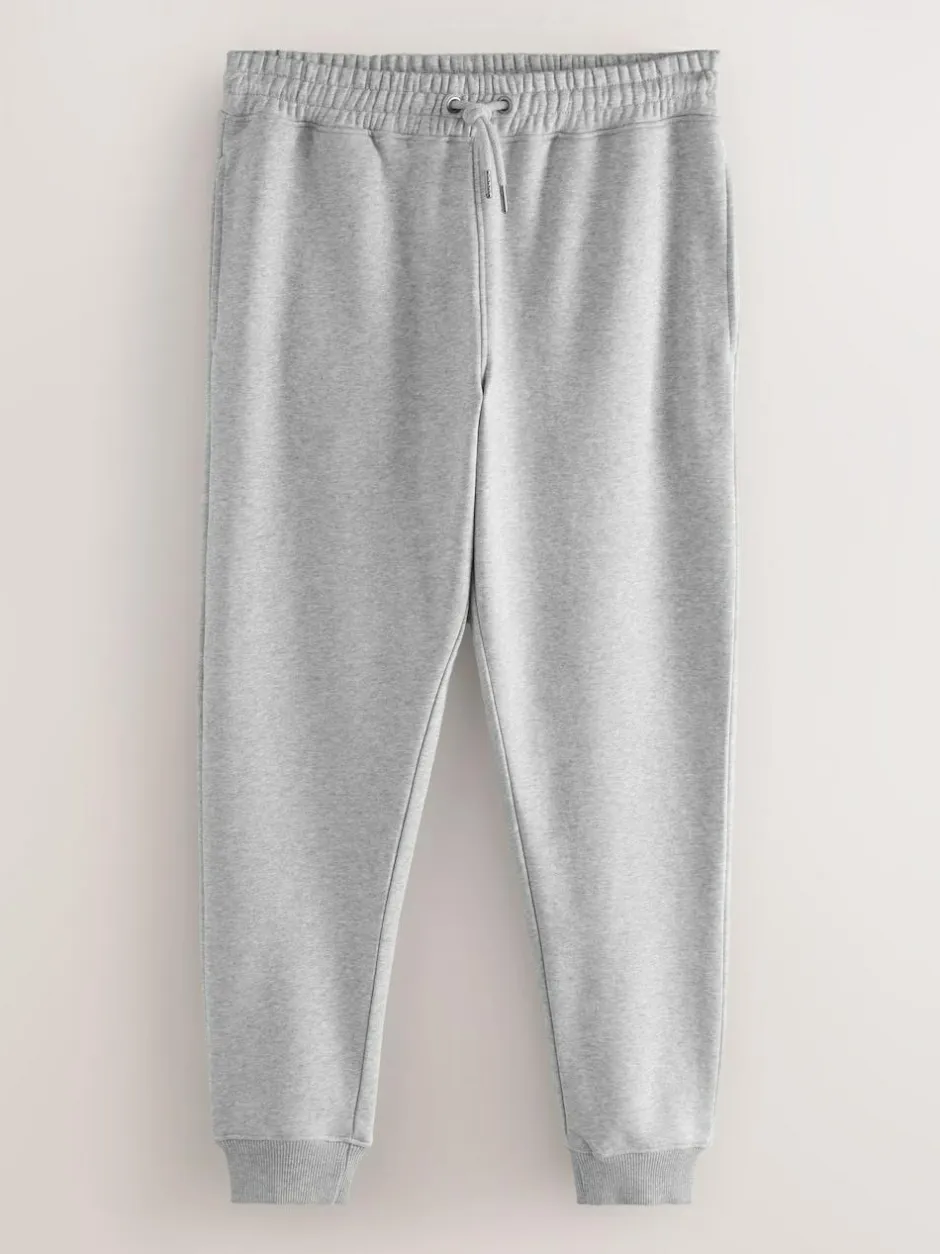 Next Slim Fit Cotton Rich Jersey Joggers 3 Pack Black/Navy Blue/Grey Online