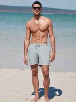 Next Essential Swim Shorts 4 Pack Black/Navy Blue/Light Blue/Grey Online