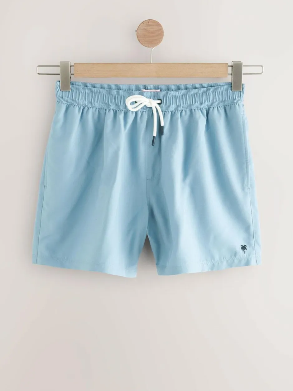 Next Essential Swim Shorts 4 Pack Black/Navy Blue/Light Blue/Grey Online