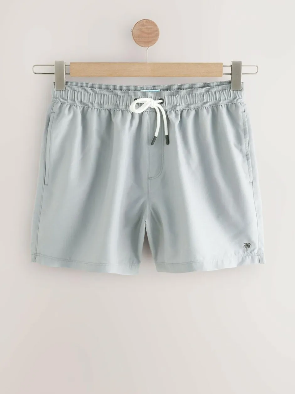 Next Essential Swim Shorts 4 Pack Black/Navy Blue/Light Blue/Grey Online