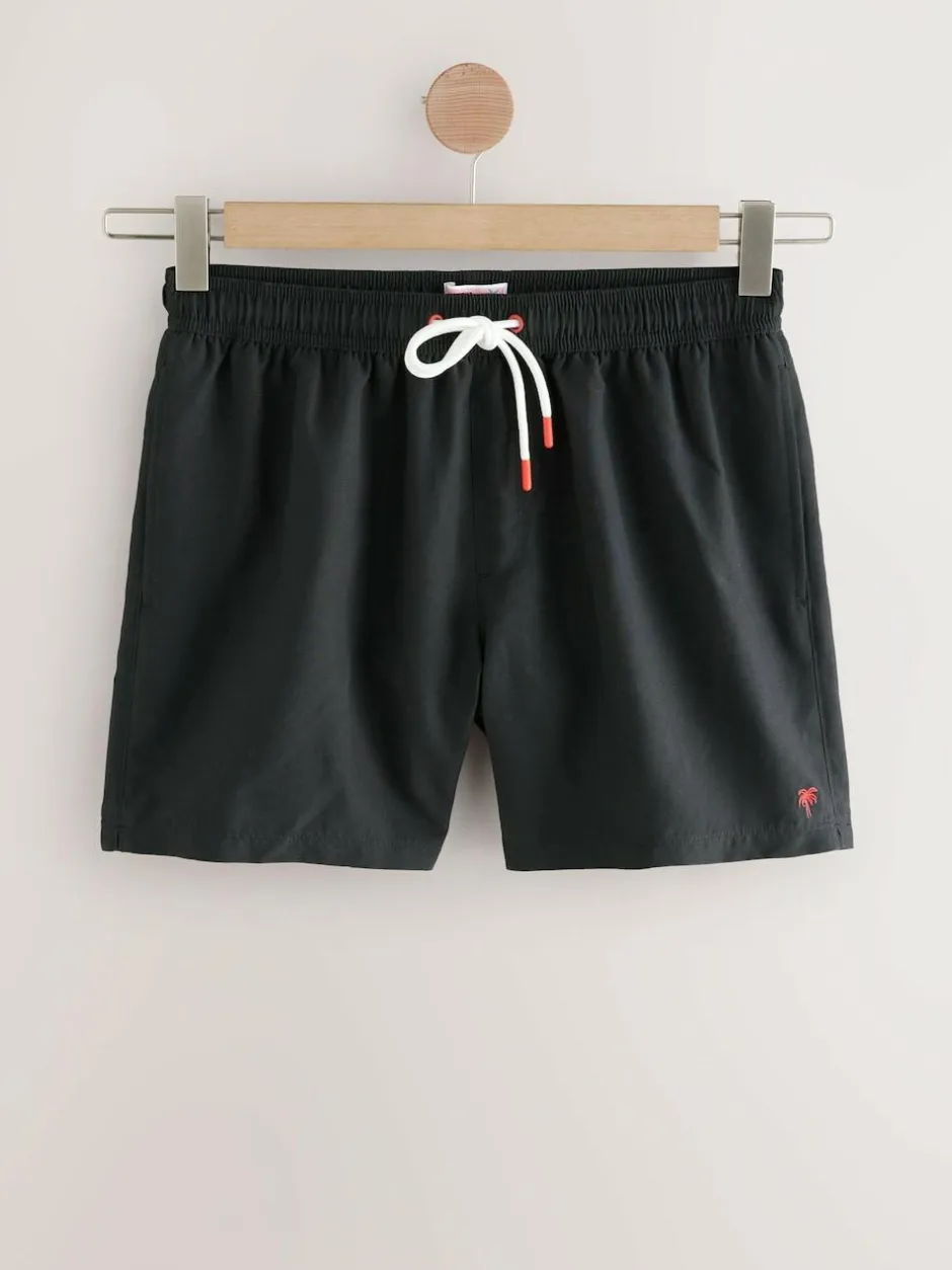 Next Essential Swim Shorts 4 Pack Black/Navy Blue/Light Blue/Grey Online
