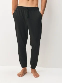 Next Cuffed Loopback Soft Touch 2 Pack Open Joggers Black/Navy Hot