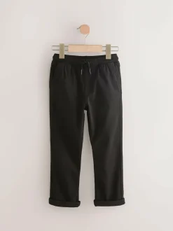 Next Black/Navy Rib Waist Pull-On Trousers 2 Pack (3-16yrs) Best