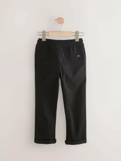 Next Black/Navy Rib Waist Pull-On Trousers 2 Pack (3-16yrs) Best