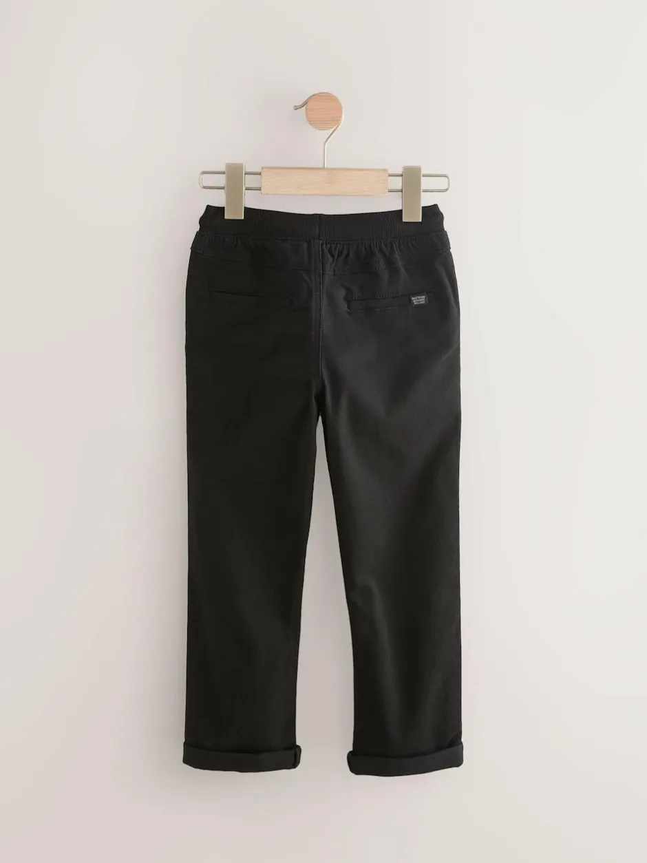 Next Black/Navy Rib Waist Pull-On Trousers 2 Pack (3-16yrs) Best