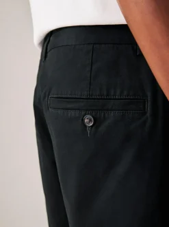 Next Straight Fit Stretch Chino Shorts 2 Pack Black/Navy New