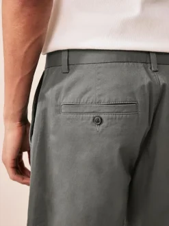 Next Black/Navy/Charcoal Straight Fit Stretch Chinos Shorts 3 Pack Outlet