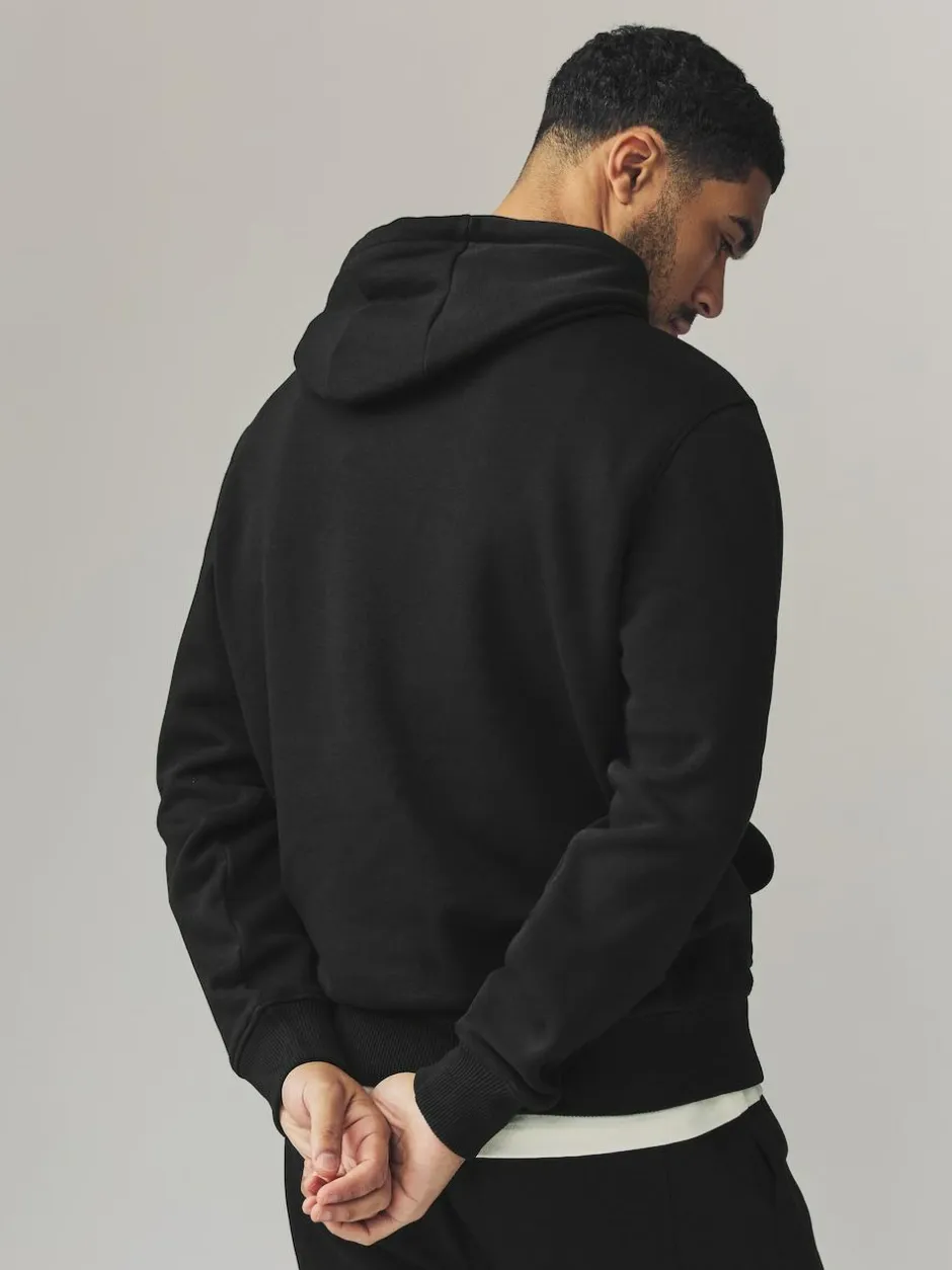 Next Black/Navy/Grey Marl Jersey Hoodies 3 Pack