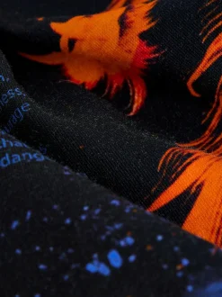 Next Black/Orange Dragon Regular Fit Short Sleeve All-Over Print T-Shirt (3-16yrs) New