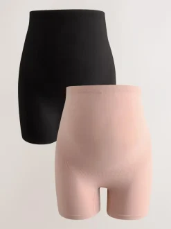 Next Black/Pink Short Maternity Short Knickers 2 Pack Hot