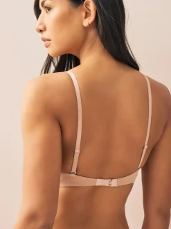 Next A-E Push Up Padded Non Wired Smoothing Bras 2 Pack Black/Praline Nude Outlet