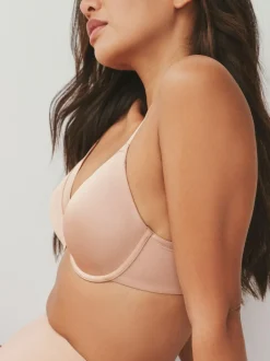 Next Black/Praline Nude Full Cup A-E Smoothing Ultimate Comfort Bras 2 Pack Clearance