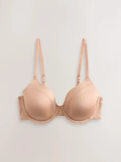 Next Black/Praline Nude Full Cup A-E Smoothing Ultimate Comfort Bras 2 Pack Clearance