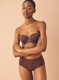 Next Midi No VPL Comfort Knickers 3 Pack Black/Praline Nude/Chocolate Nude Hot
