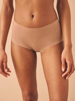 Next Midi No VPL Comfort Knickers 3 Pack Black/Praline Nude/Chocolate Nude Hot