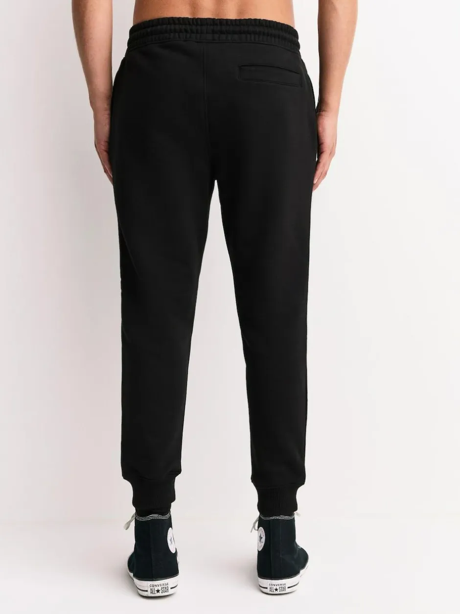 Next Straight Fit Brushback Heavyweight 2 Pack Joggers Black/Slate Grey Best