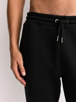 Next Straight Fit Brushback Heavyweight 2 Pack Joggers Black/Slate Grey Best