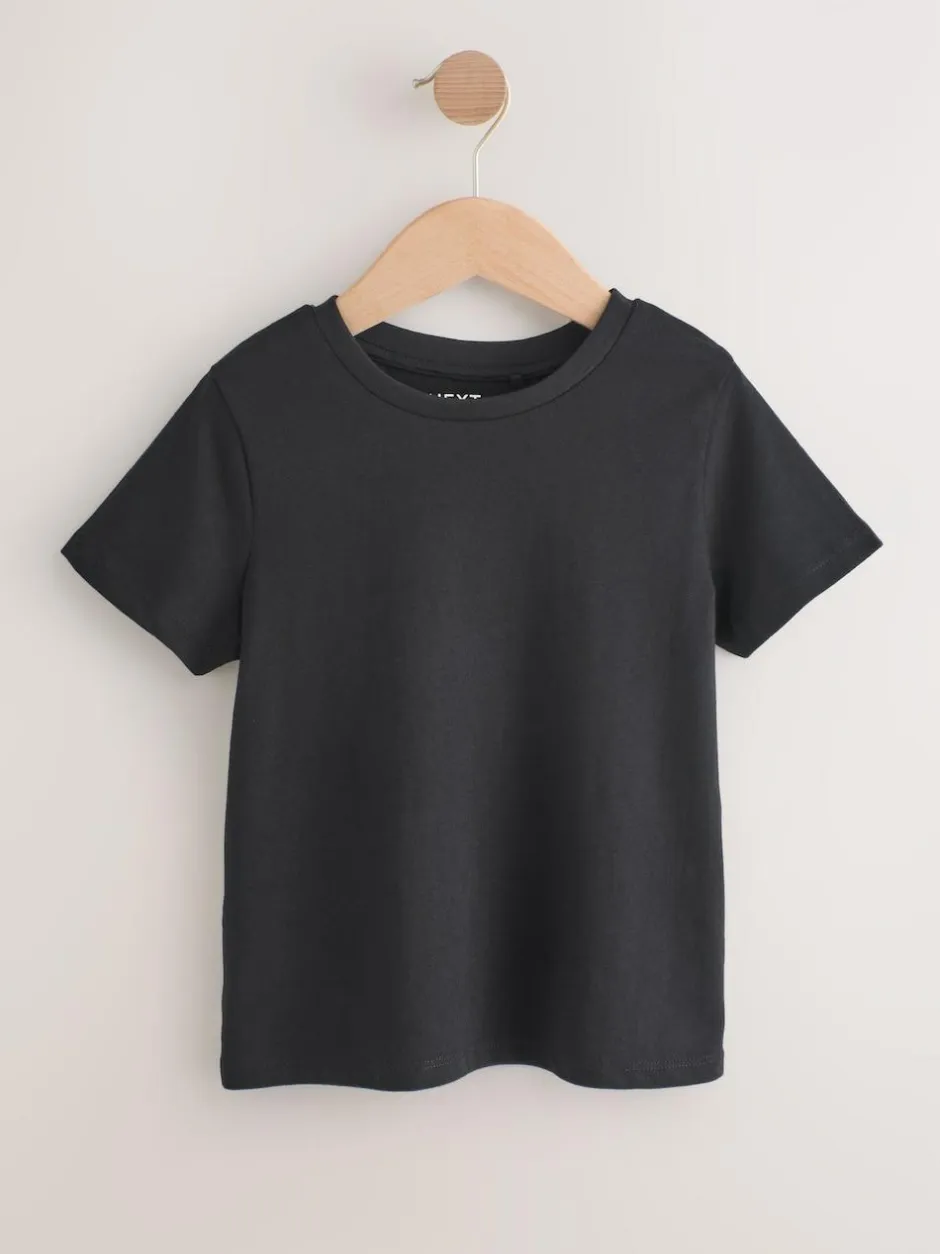 Next 3 Pack T-Shirts (3-16yrs) Black/White Hot