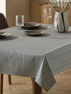 Next Bronx Stripe Wipe Clean Tablecloth Black/White Online