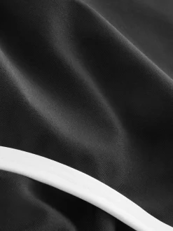 Next Zipped Shaping Tummy Control Swimsuit Black/White Contrast Discount