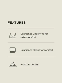 Next F-K Ultimate Support Cushioned Comfort Wired High Impact Sports Bra Black/White Online