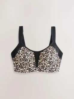 Next F-K Ultimate Support Cushioned Comfort Wired High Impact Sports Bra Black/White Online