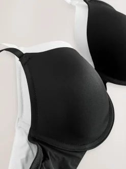 Next Black/White Full Cup A-E Smoothing Ultimate Comfort Bras 2 Pack Sale