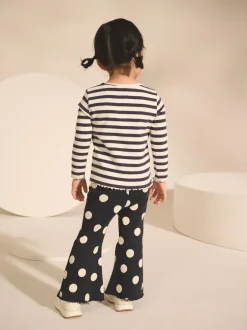 Next Black/White Long Sleeve Rib Tops 5 Pack (3mths-7yrs) Discount