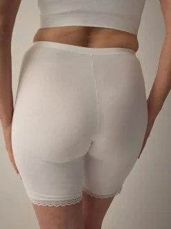 Next Black/White Menopause Friendly Cooling Thigh Smoothing Shorts 2 Pack Clearance