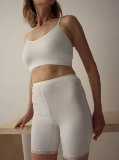 Next Black/White Menopause Friendly Cooling Thigh Smoothing Shorts 2 Pack Clearance