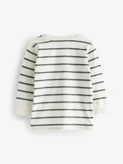 Next Plain Long Sleeve T-Shirts 5 Pack (3mths-7yrs) Black/White Best
