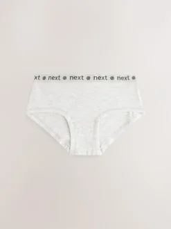 Next Print Hipster Briefs 5 Pack (2-16yrs) Black/White