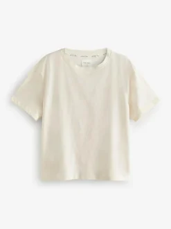 Next Black/White Short Sleeve 100% Cotton Pyjamas 2 Pack