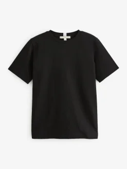 Next Short Sleeve Heavyweight T-Shirts 2 Pack Black/White Clearance