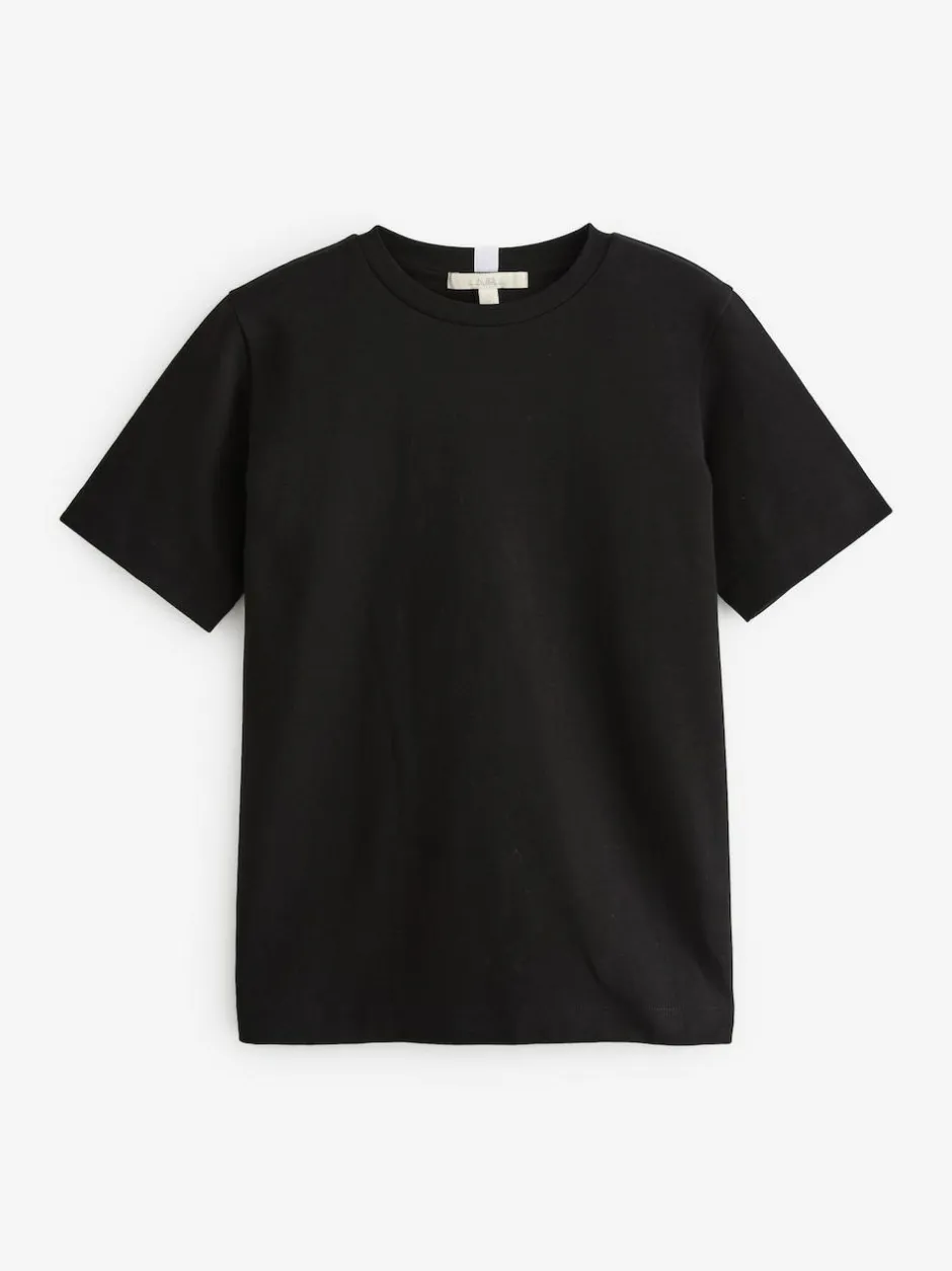 Next Short Sleeve Heavyweight T-Shirts 2 Pack Black/White Clearance