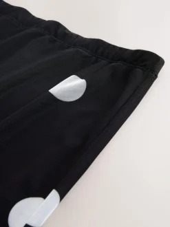 Next Mesh Midi Pencil Skirt Black/White Spot Clearance