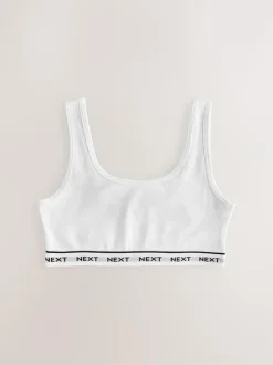 Next Black/White/Grey Crop Tops 3 Pack (5-16yrs) New