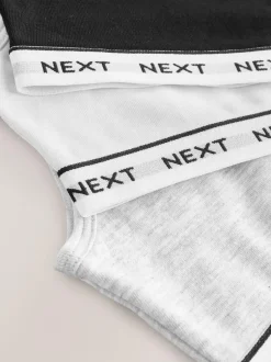Next Black/White/Grey Crop Tops 3 Pack (5-16yrs) New