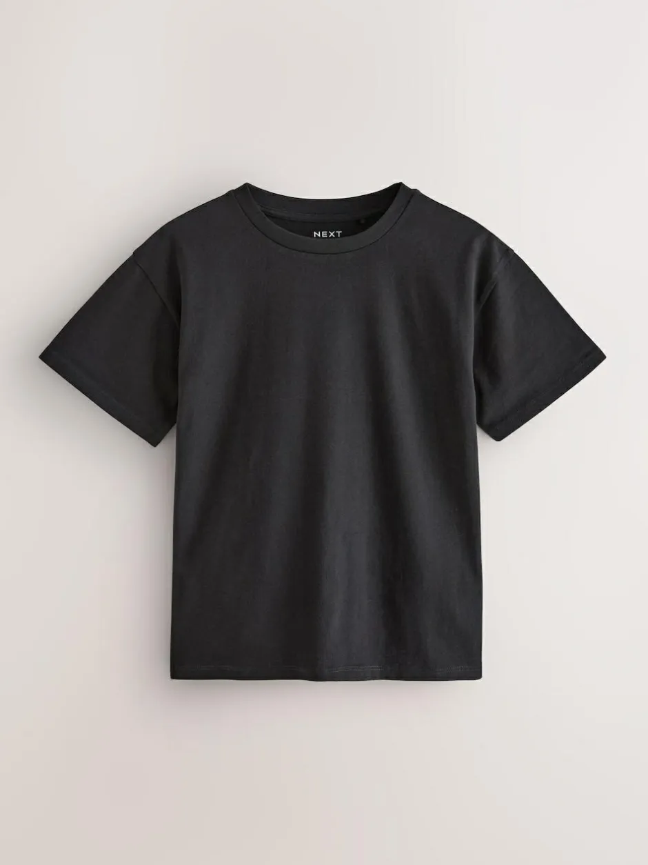 Next Black/White/Grey Oversized T-Shirts 3 Pack (3-16yrs) Sale
