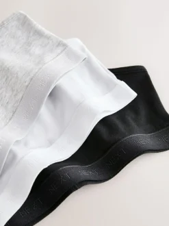 Next Strappy Crop Tops 3 Pack (5-16yrs) Black/White/Grey Online